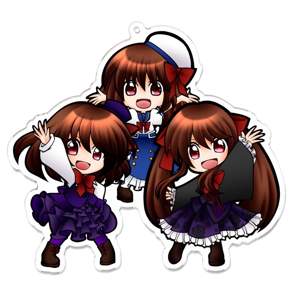 浅音さん大集合なアクリルキーホルダー