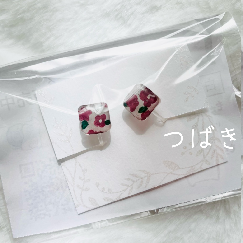 UVレジン樹脂イヤリング