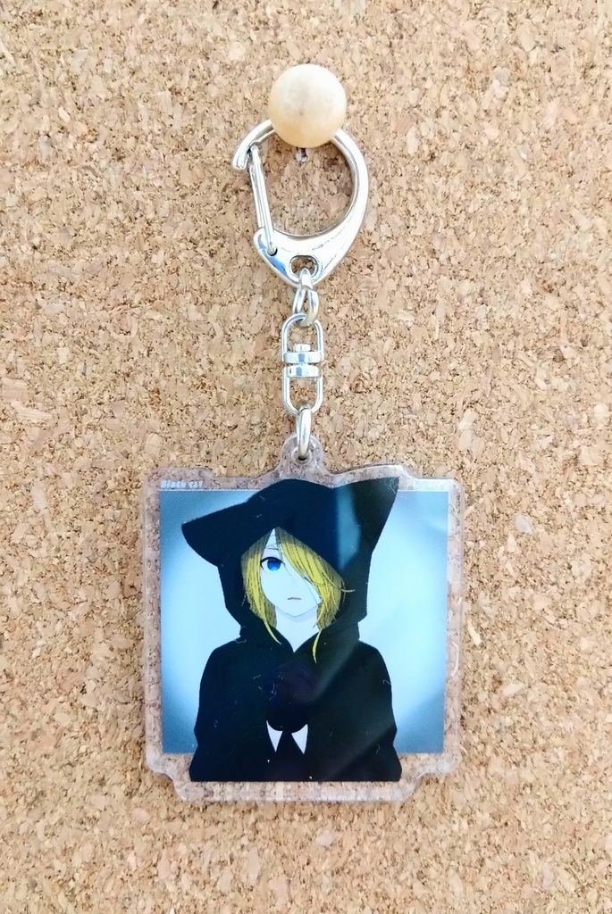 アクリルキーホルダー(黒猫)