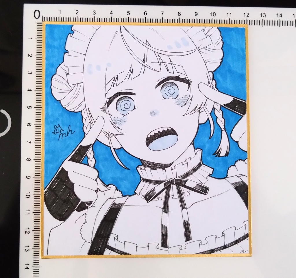 【メイド喫茶emoji】ぐるぐるちゃんミニ色紙
