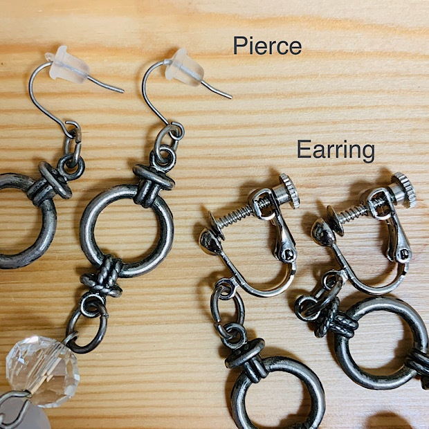 Mr.Hc // Image pierce & earrings (stone)