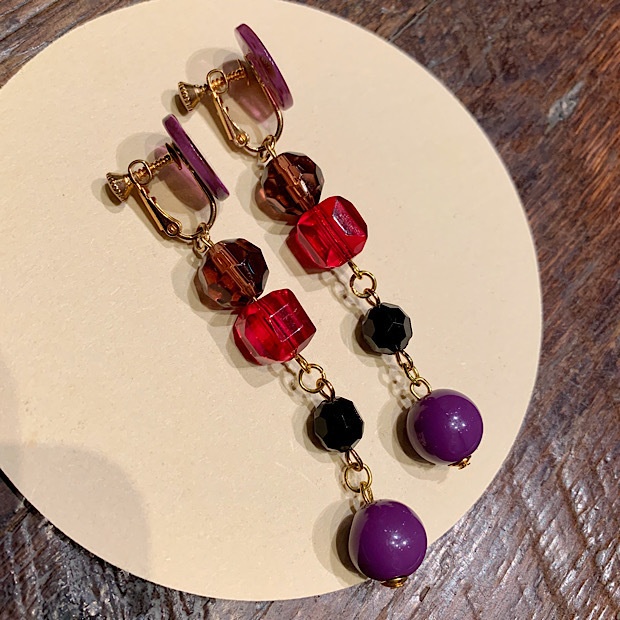 Bad Ass Temple // Image earrings // Only one (purple)