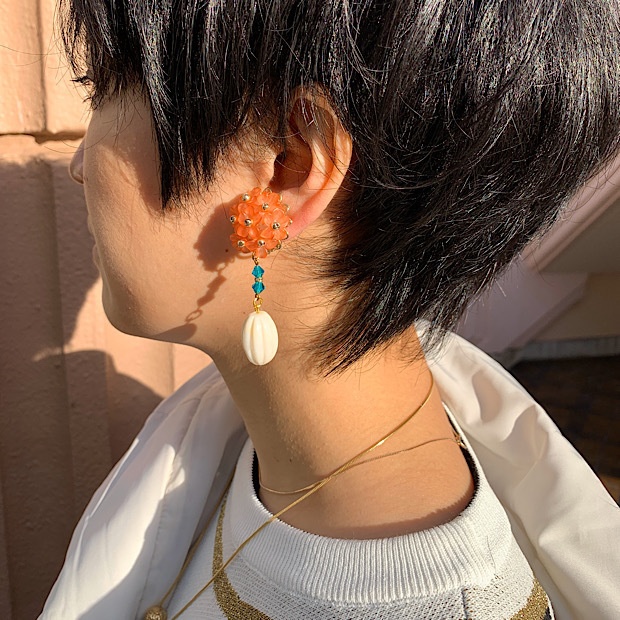 DOPPO // Image earrings // Only one (flower)