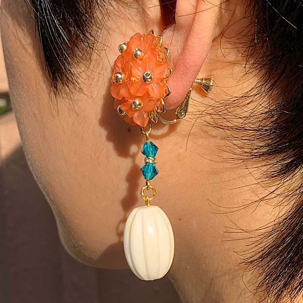 DOPPO // Image earrings // Only one (flower)