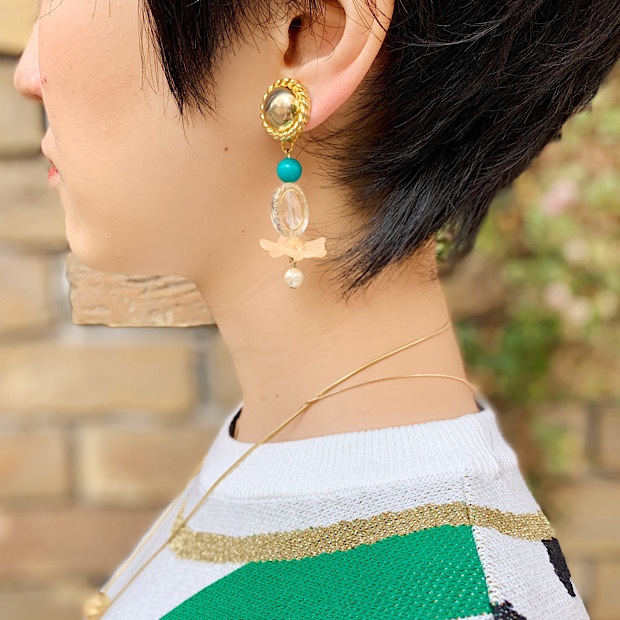 Tragic Comedy // Image pierce & earrings (octopus)