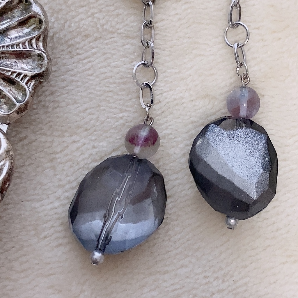 麻天狼 // Image pierce & earrings // Only one (smokey)