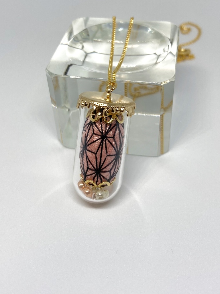 【鬼滅の刃】ガラスドームネックレス 炭治郎 善逸 禰豆子【イメージアクセサリー】