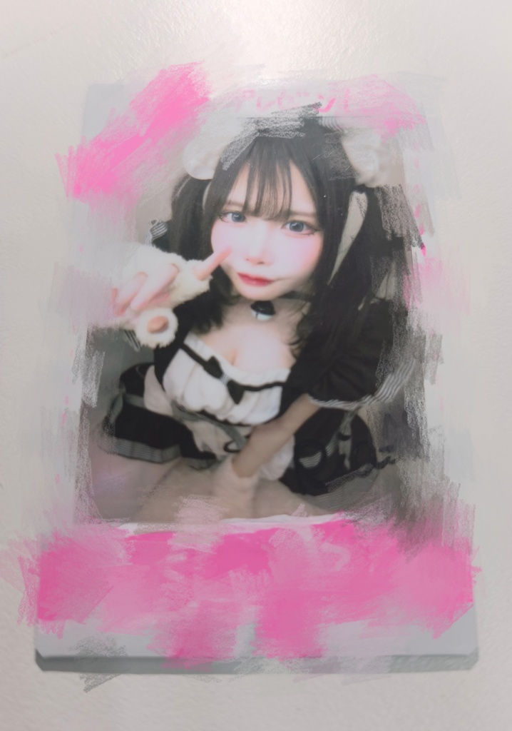 落書きチェキ［自我、創作］サイン付き♪