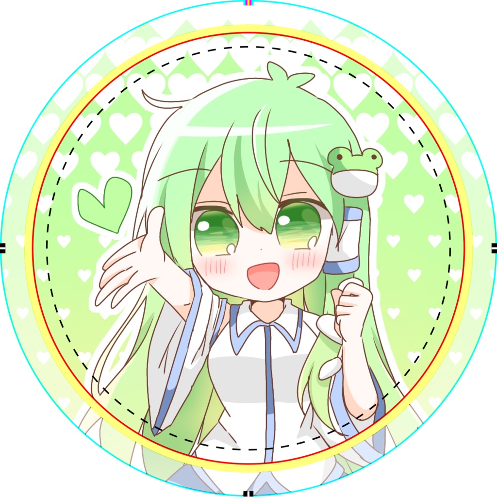 うどさな缶バッジ