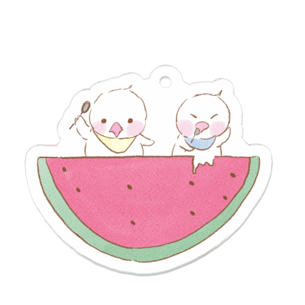すいかうまうま アクリルキーホルダー