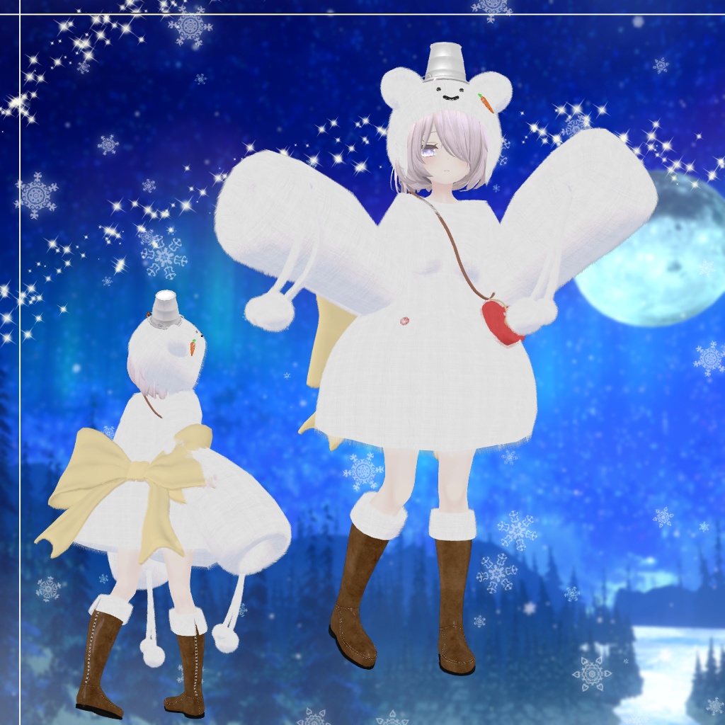 【舞夜】もこもこおでかけ雪だるま⛄