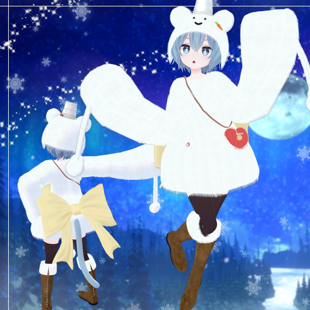 【ラスク】もこもこおでかけ雪だるま⛄