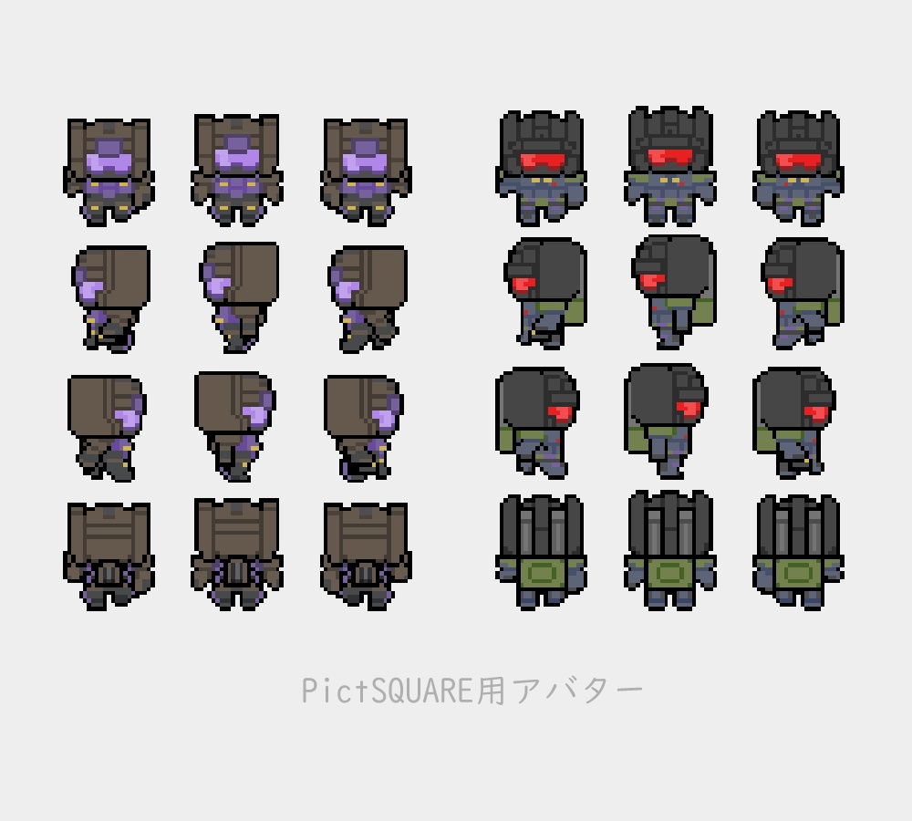 pictSQUARE用アバター オンスロートとブラストオフ