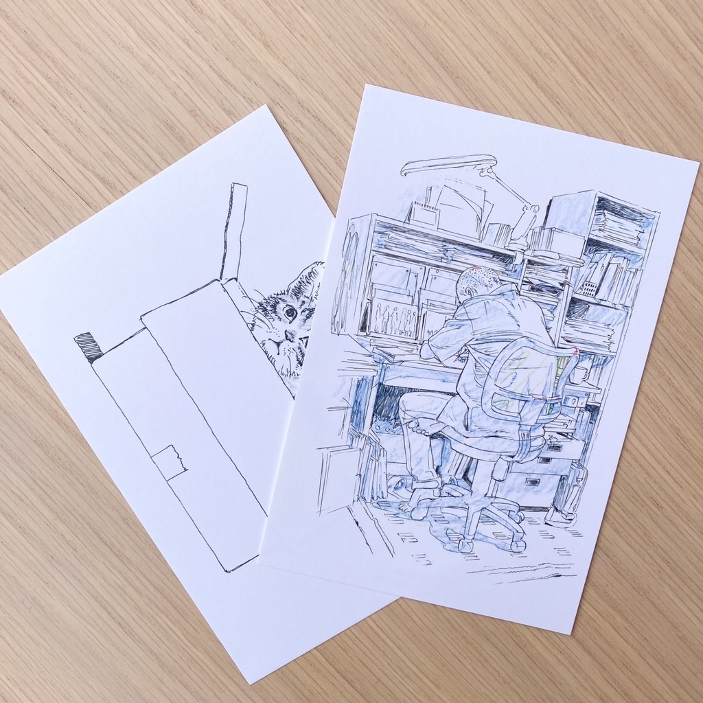 「井上俊之の作画殿堂」特製ポストカード（2種セット）