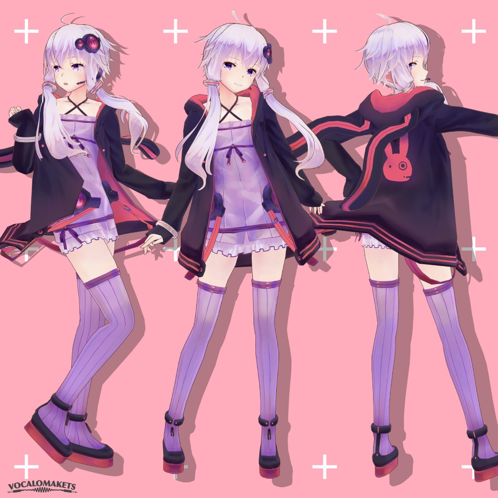 結月ゆかり 純 公式3Dモデル【無料配布】