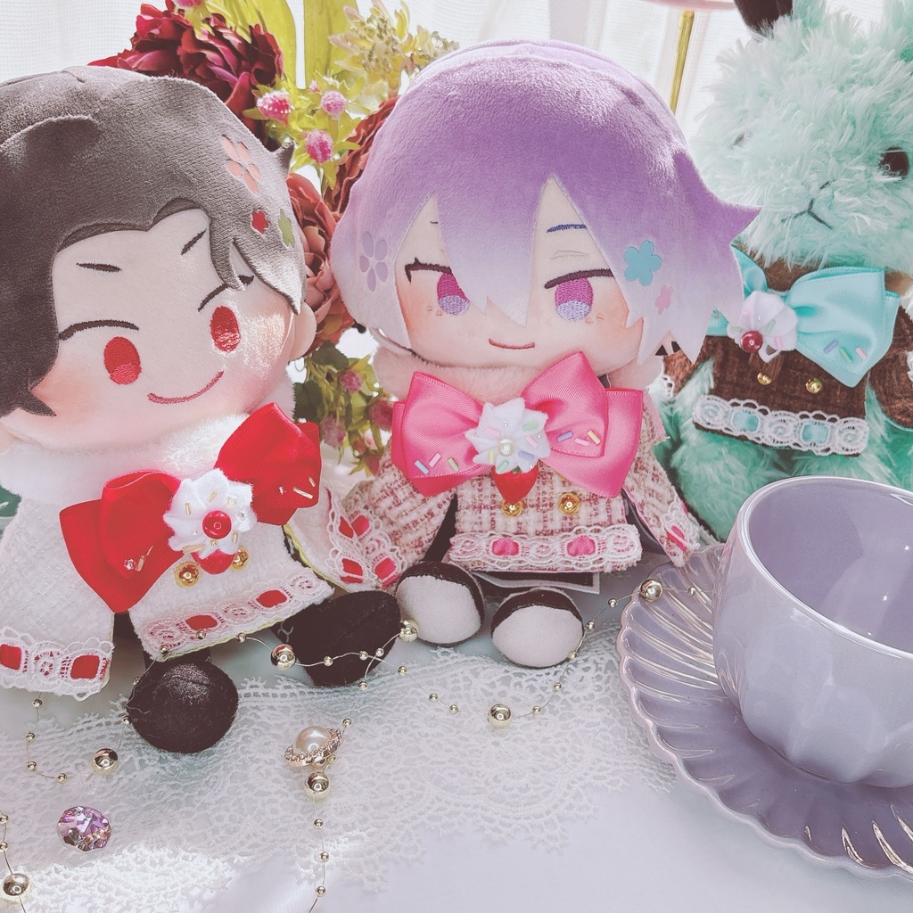 【20cmぬいサイズ】ケーキ風ポンチョコート