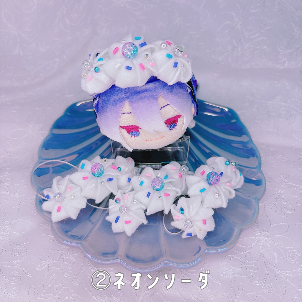 【小さいぬいサイズ】デコレーションクリームヘッドドレス