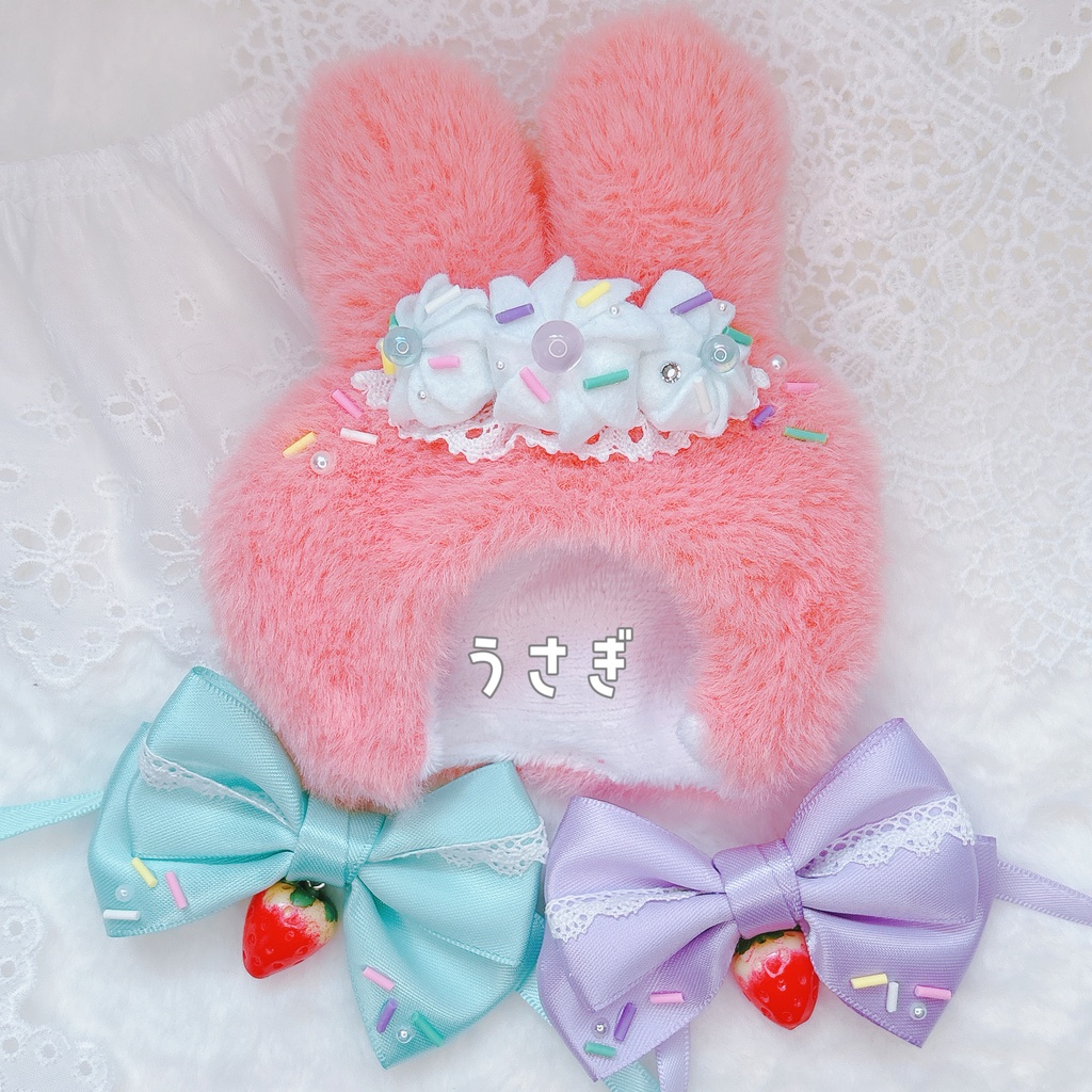 【小さいぬいサイズ】ふわふわアニマルずきん