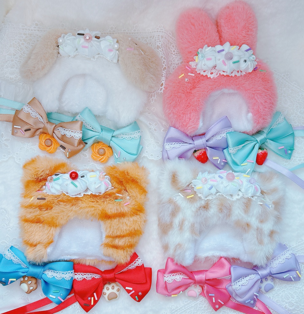 【小さいぬいサイズ】ふわふわアニマルずきん