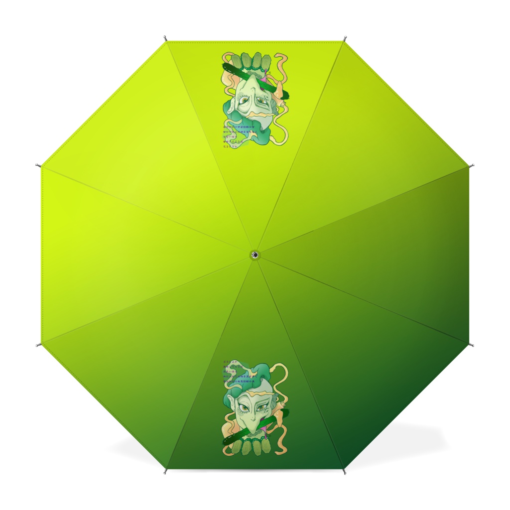 色彩絵の具　傘