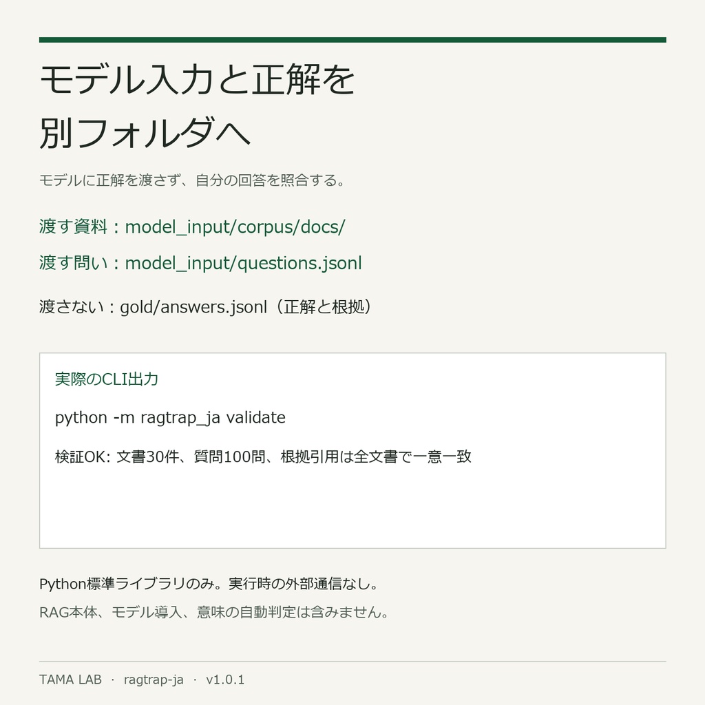 日本語RAGつまずきテスト集 — ragtrap-ja