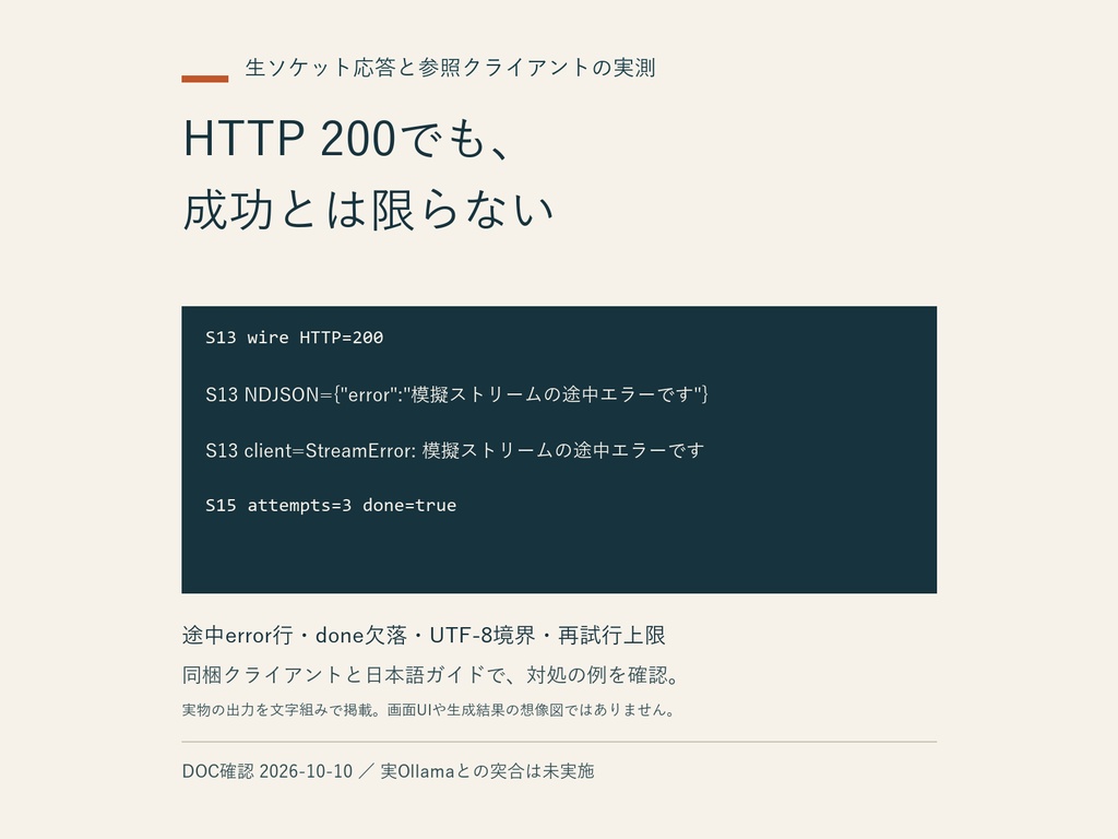 Ollamaアプリの異常応答テスト箱|Python・無料4/有料16シナリオ