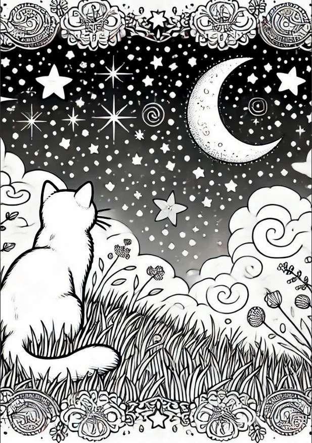 大人のための癒し猫ぬりえ 〜ふしぎでかわいい猫たち〜 Whimsical Cats: A Relaxing Coloring Book for Adults