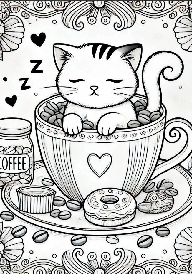 大人のための癒し猫ぬりえ 〜ふしぎでかわいい猫たち〜 Whimsical Cats: A Relaxing Coloring Book for Adults
