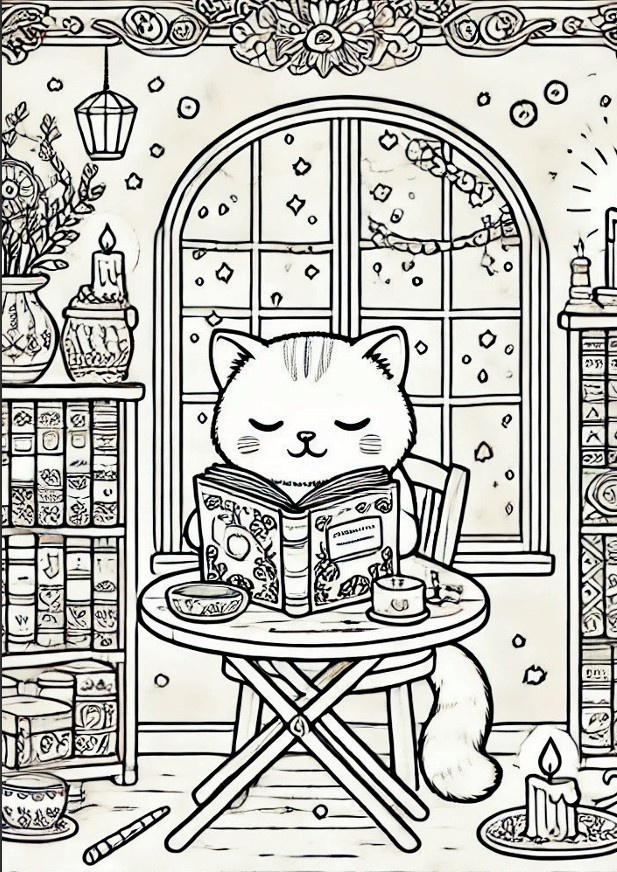 大人のための癒し猫ぬりえ 〜ふしぎでかわいい猫たち〜 Whimsical Cats: A Relaxing Coloring Book for Adults