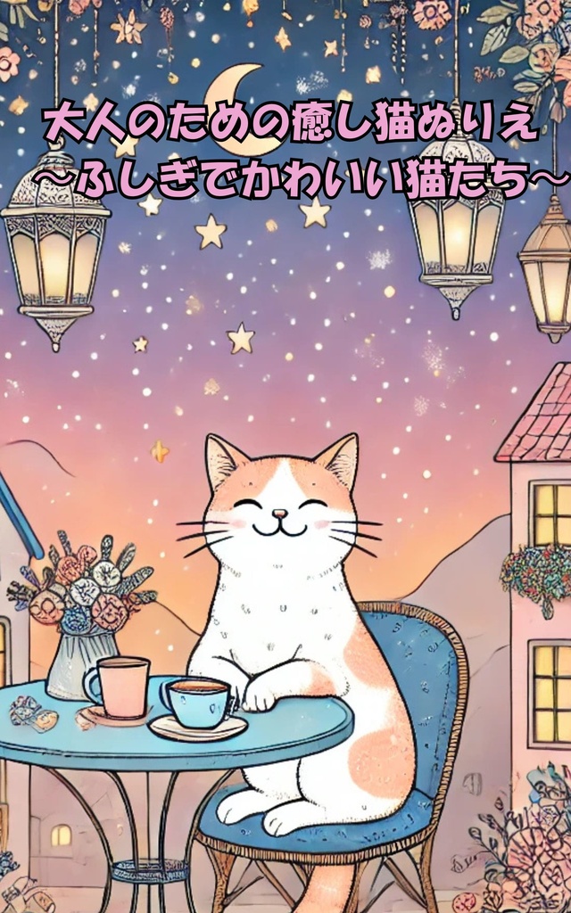 大人のための癒し猫ぬりえ  〜ふしぎでかわいい猫たち〜　Whimsical Cats: A Relaxing Coloring Book for Adults