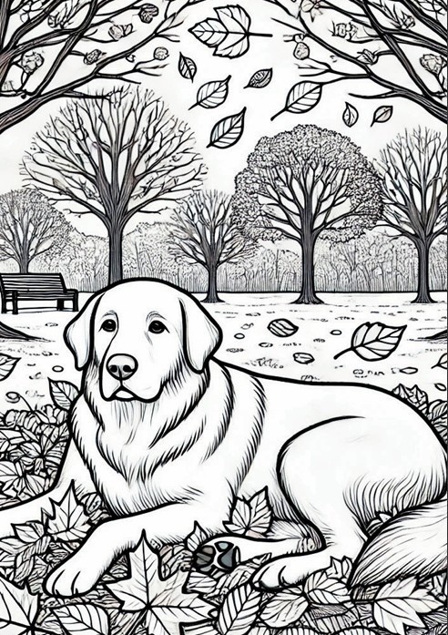 癒しの犬たち ぬりえブック Healing Dogs – A Relaxing Coloring Book