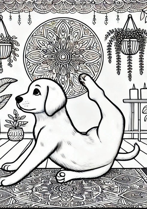 癒しの犬たち ぬりえブック Healing Dogs – A Relaxing Coloring Book