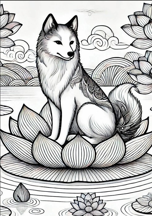 癒しの犬たち ぬりえブック Healing Dogs – A Relaxing Coloring Book