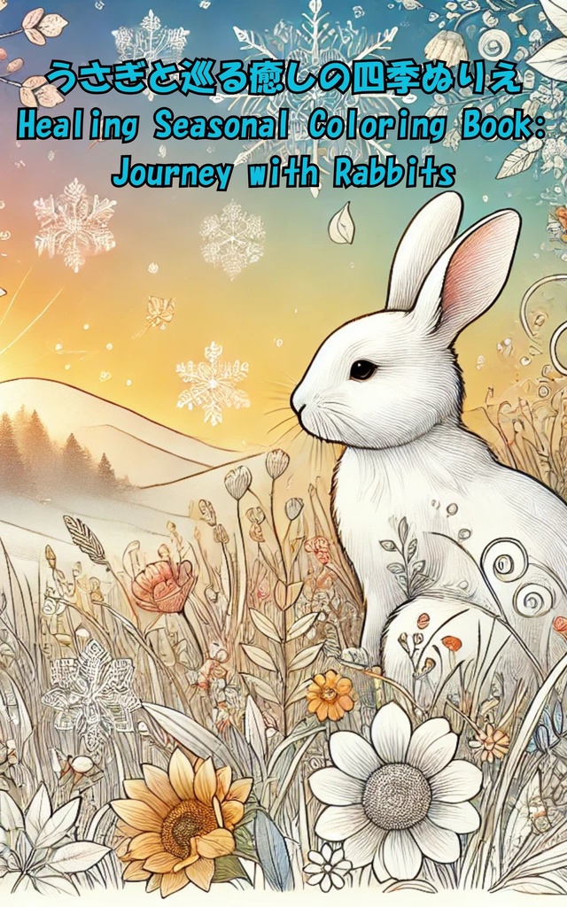 うさぎと巡る癒しの四季ぬりえ Healing Seasonal Coloring Book: Journey with Rabbits