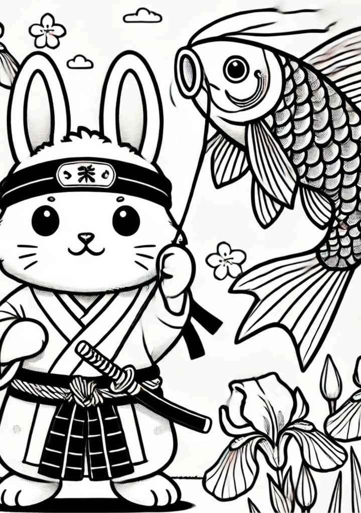 うさぎと巡る癒しの四季ぬりえ Healing Seasonal Coloring Book: Journey with Rabbits