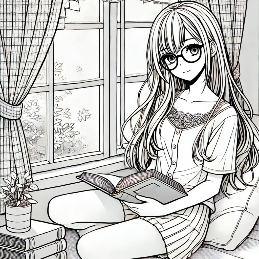 大人の塗り絵~美少女たちの夏休み~