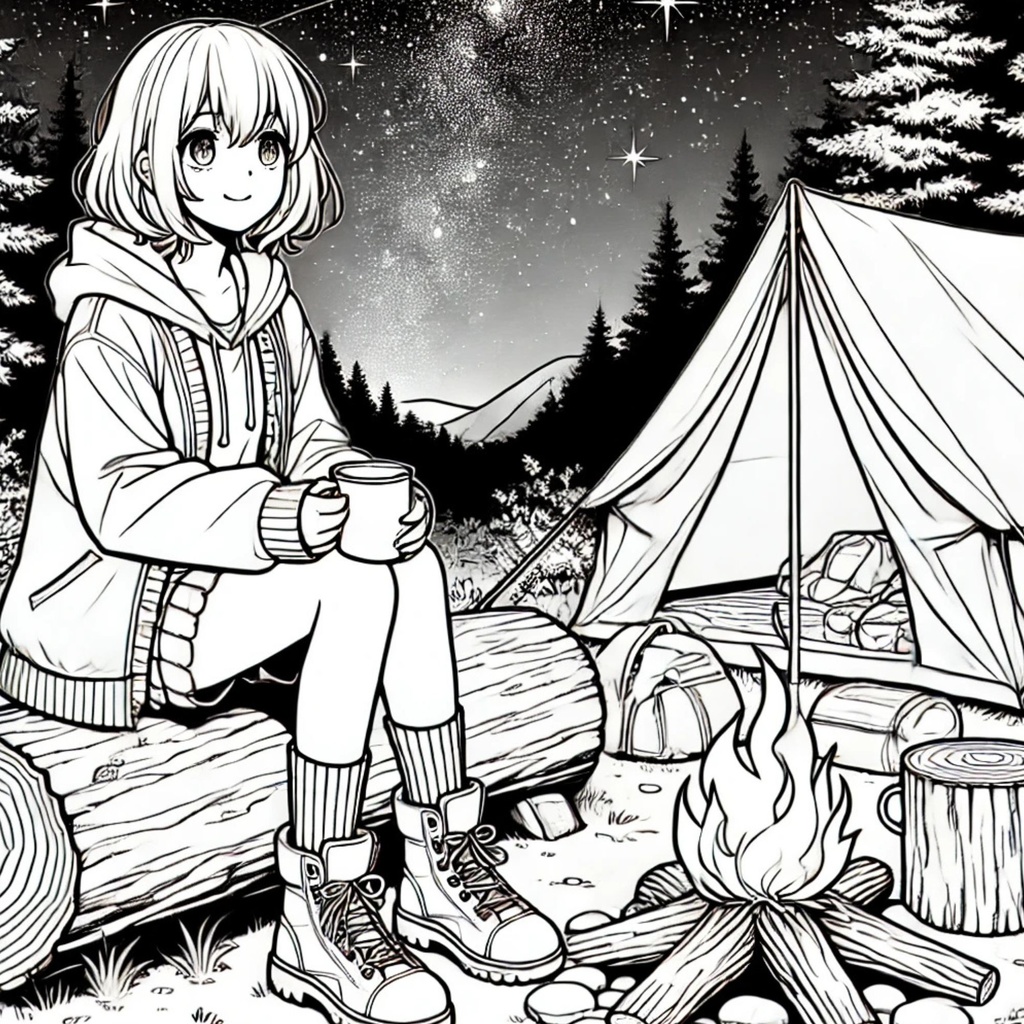 大人の塗り絵~美少女たちの夏休み~