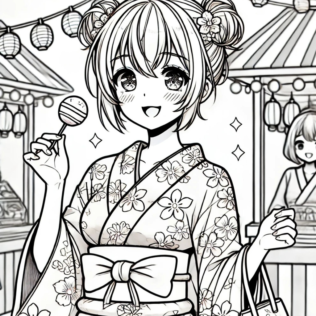 大人の塗り絵~美少女たちの夏休み~