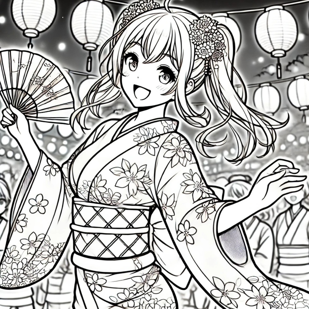 大人の塗り絵~美少女たちの夏休み~