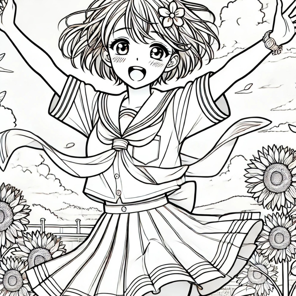 大人の塗り絵~美少女たちの夏休み~