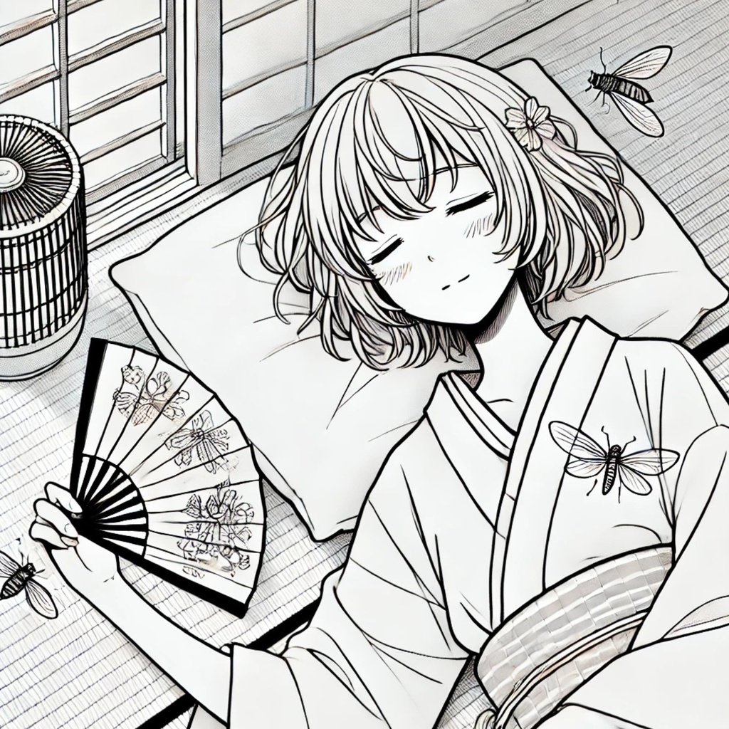 大人の塗り絵~美少女たちの夏休み~