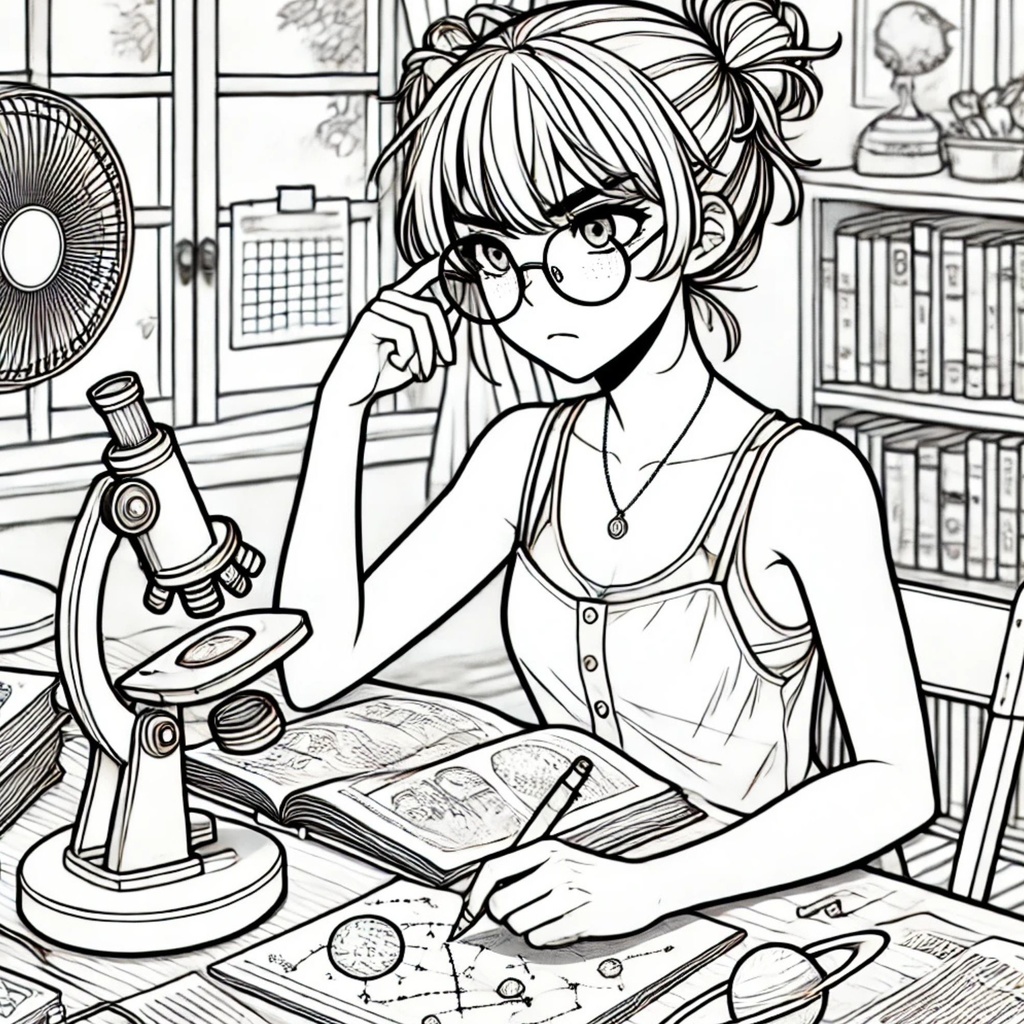 大人の塗り絵~美少女たちの夏休み~