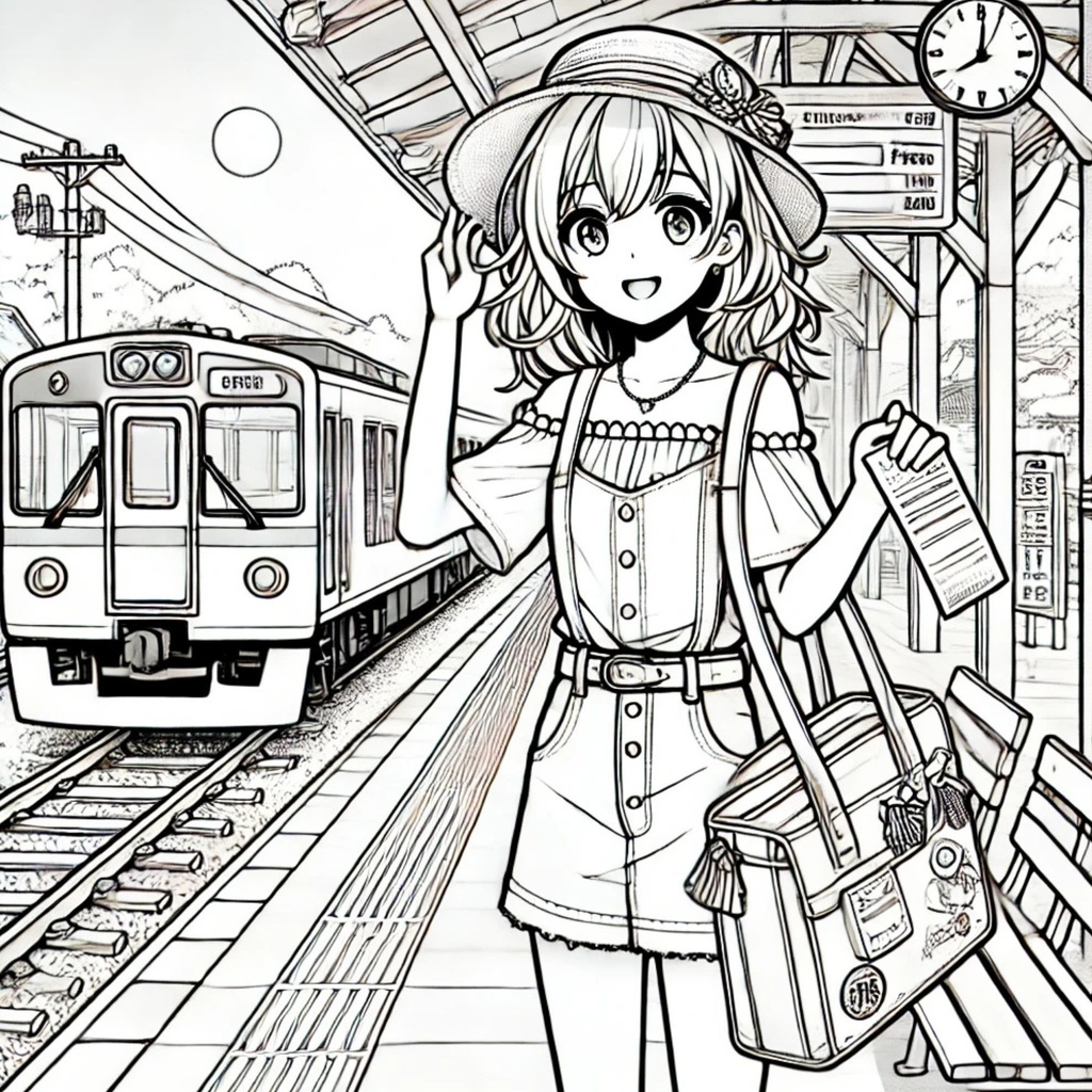 大人の塗り絵~美少女たちの夏休み~