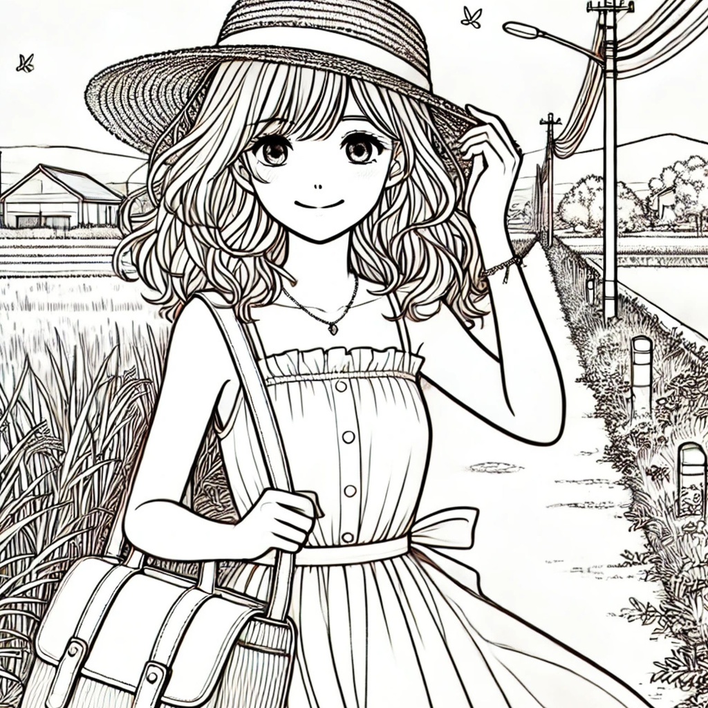 大人の塗り絵~美少女たちの夏休み~