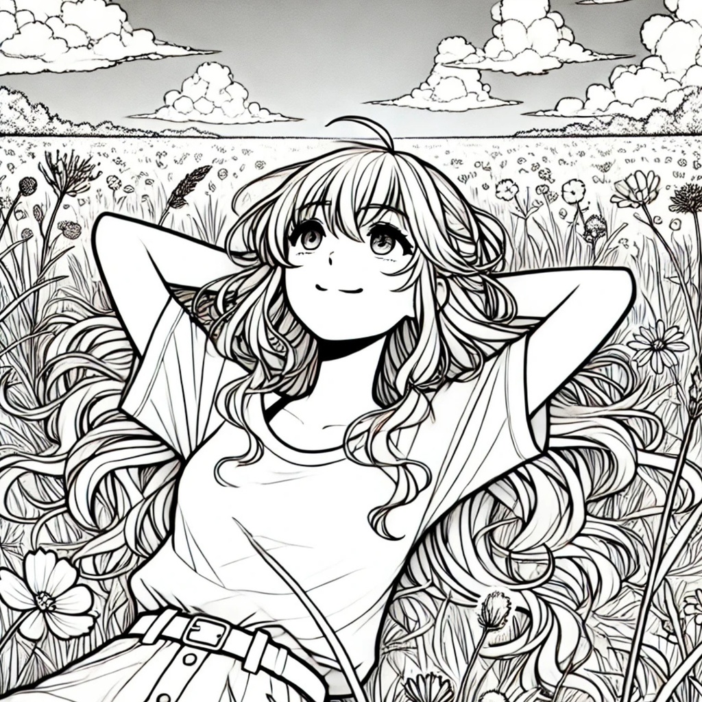 大人の塗り絵~美少女たちの夏休み~