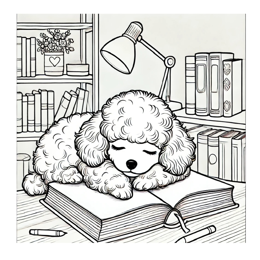 大人の塗り絵 ~この毛並み、塗るだけでととのう~