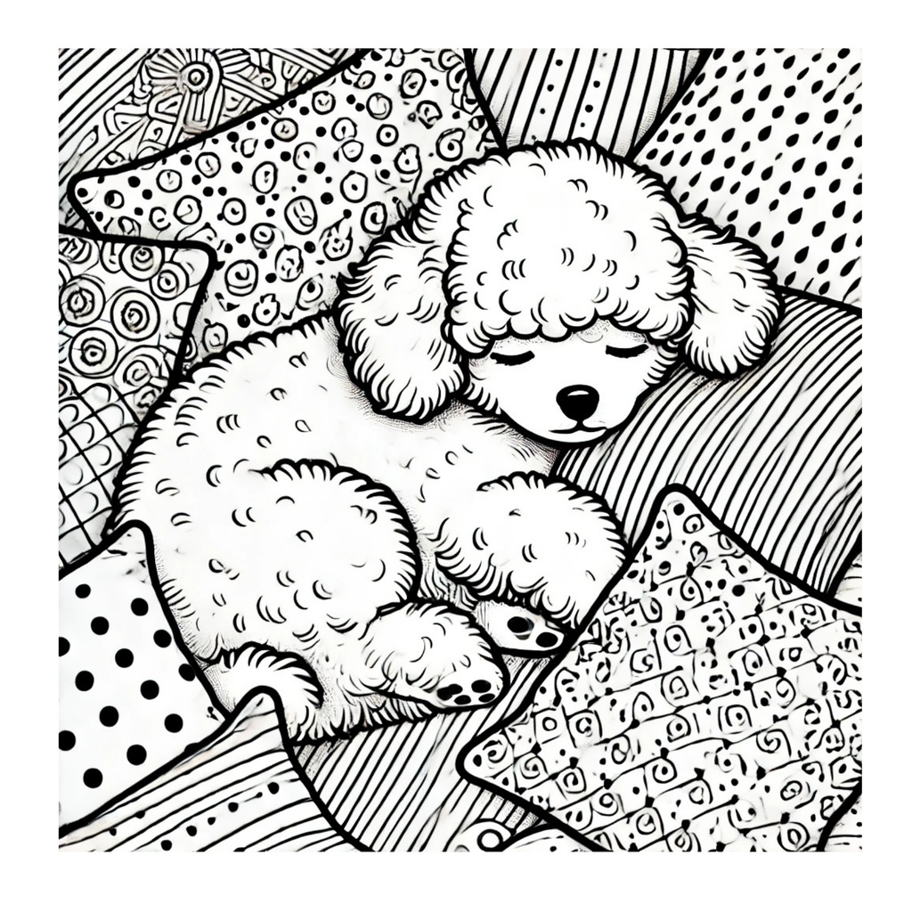 大人の塗り絵 ~この毛並み、塗るだけでととのう~