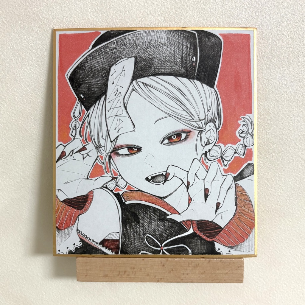 ミニ色紙〈キョンシー〉