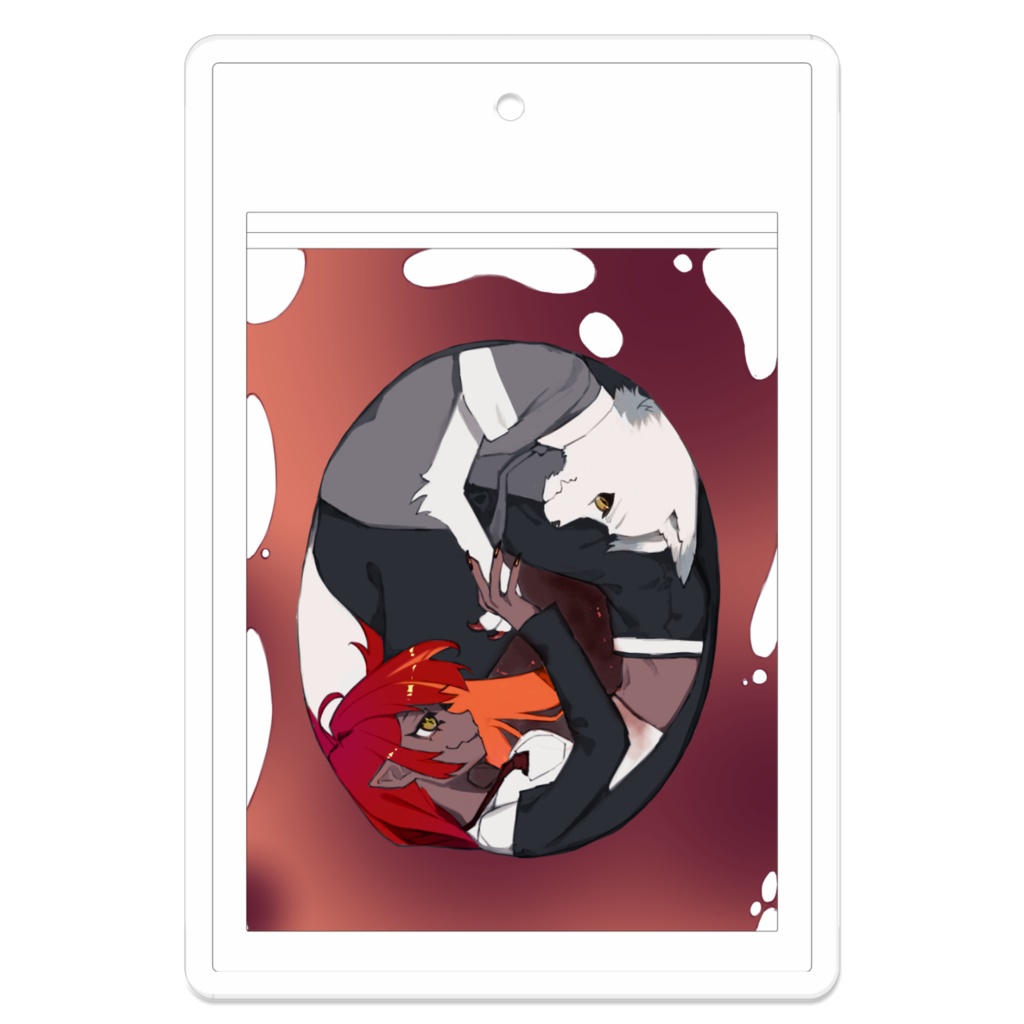 【未確認グルメ試食会】サキ室長と僕 アクリルキーホルダー