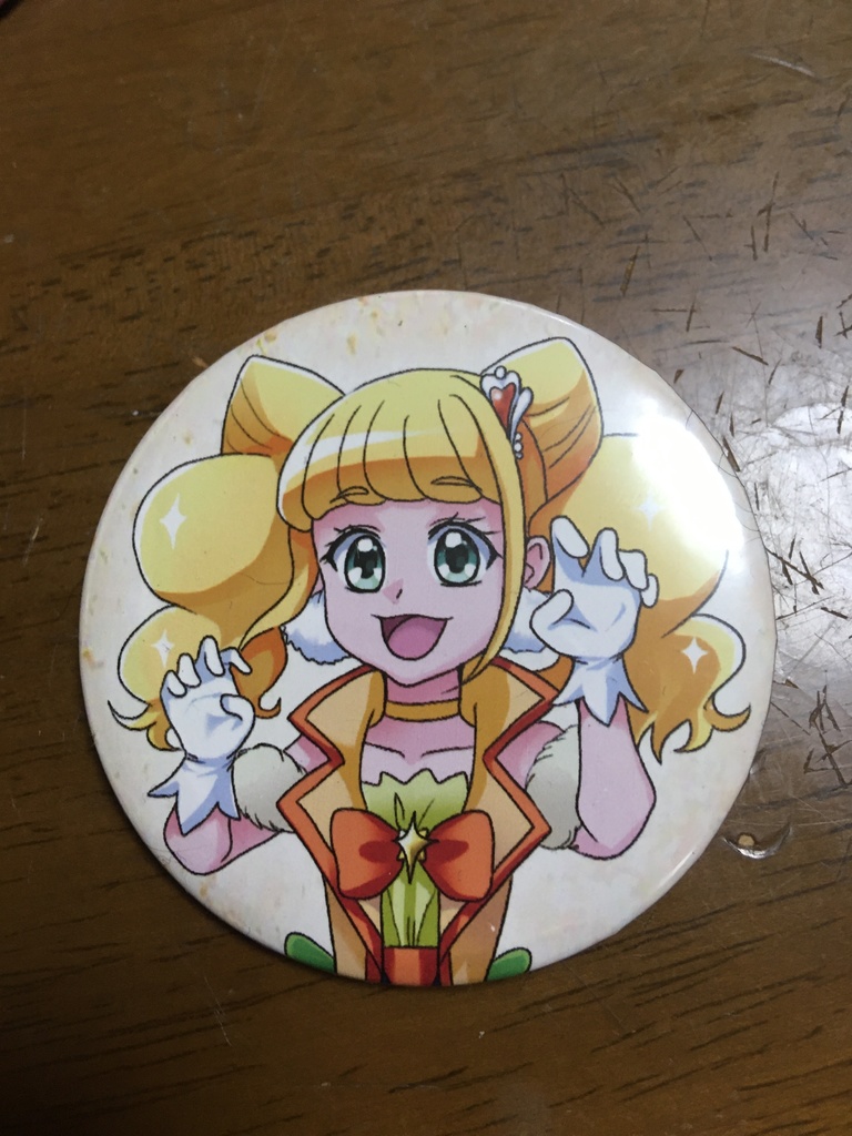 キュアスパークルの缶バッジ